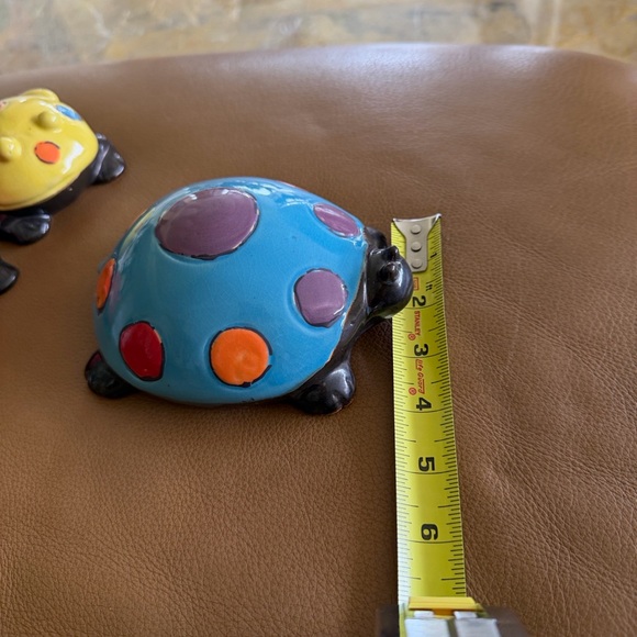 🐢CuteFamilyofTurtlesHandmadeHandPaintedCeramicVibrant Colors GlazedPapaMamaBaby - Picture 11 of 15